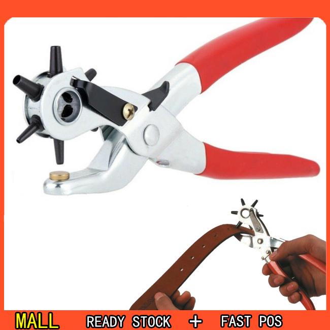 Kìm đục lỗ da cầm tay 6 kích thước 9" tiện dụng