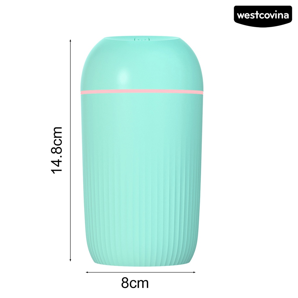 (Hàng Mới Về) Máy Phun Sương Tạo Độ Ẩm Không Khí 420ml Bằng Abs Chống Cháy Kèm Sạc Usb Tiện Dụng