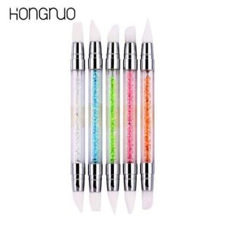 Bộ 5 bút silicon 10 đầu nặn hoa khô cán đá