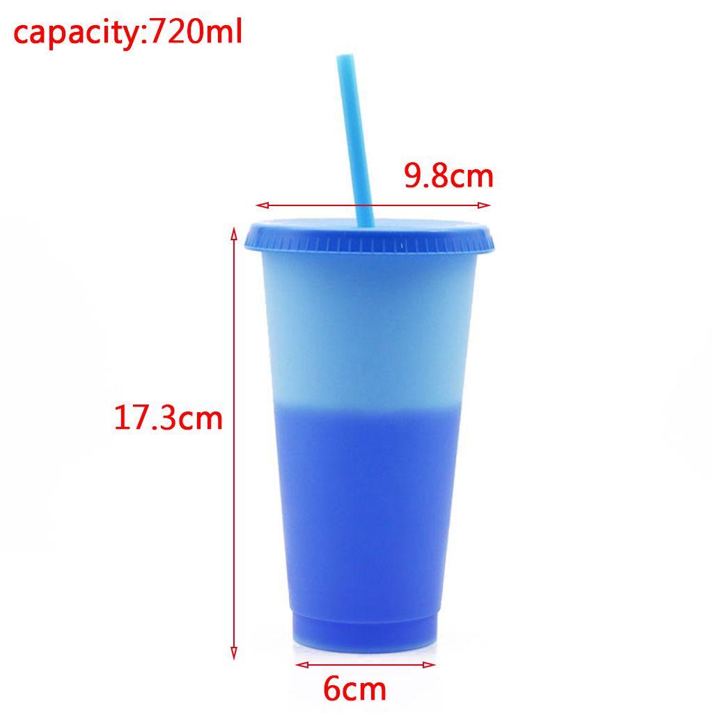 1 Cốc Uống Nước Bằng Nhựa PP Có Thể Tái Sử Dụng Thay Đổi Màu Sắc