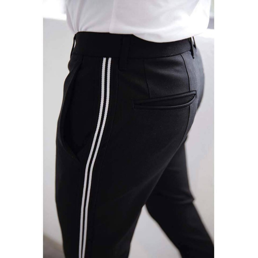 Quần Tây Nam Đen Kẻ Trắng | BigBuy360 - bigbuy360.vn