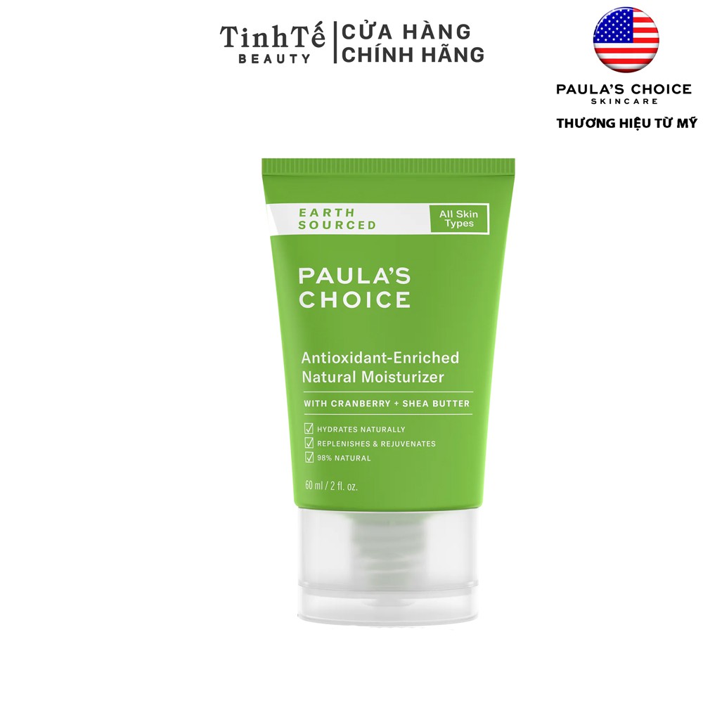 Kem dưỡng đêm phù hợp cho cả phụ nữ mang thai Paula's Choice Earth Sourced Antioxidant-Enriched Natural Moisturizer 60ml