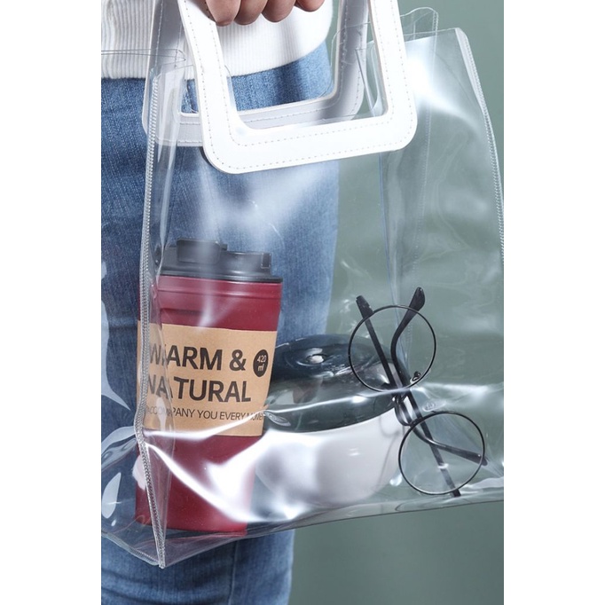 500ml Ly Cà Phê Sáng Tạo Sinh Viên Bình Thường Nhựa Cup Sữa Xách Tay Trà Cup cho Nhân Viên Văn Phòng