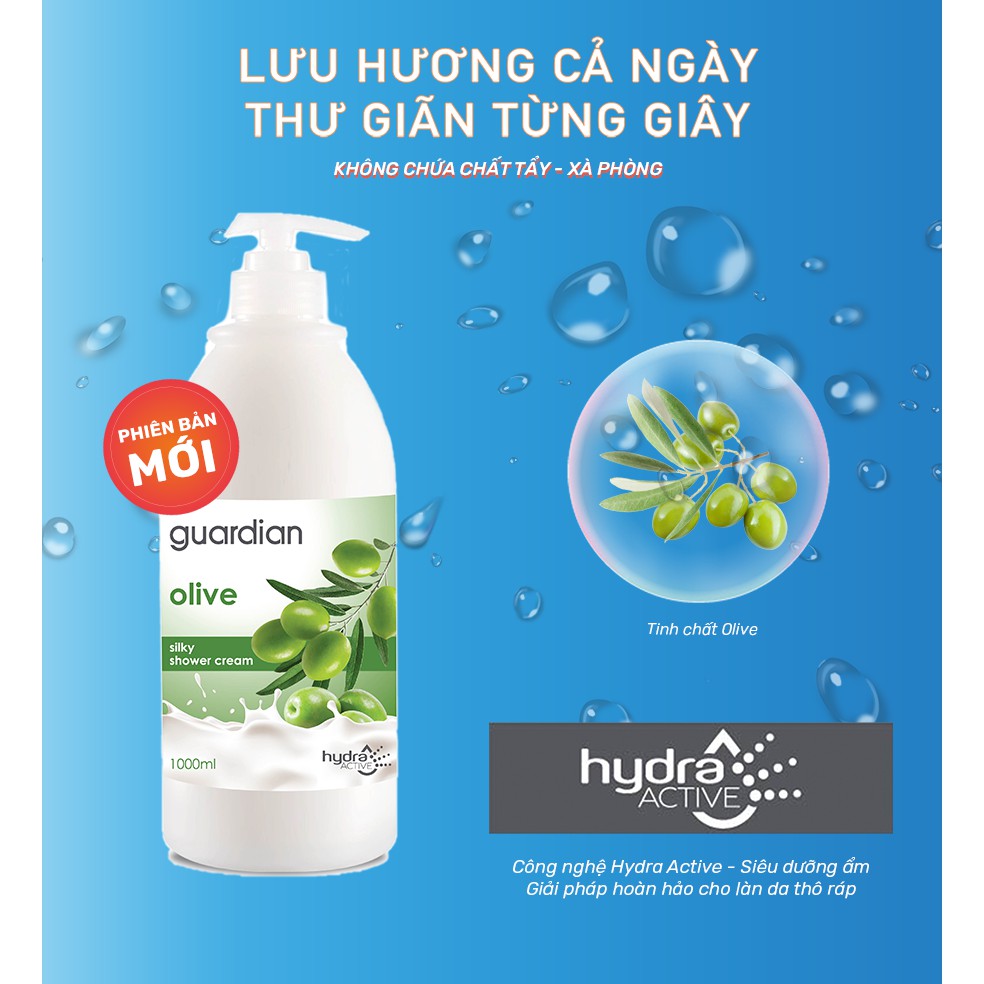 Sữa Tắm Guardian Ô Liu Mịn Da 1000ML | BigBuy360 - bigbuy360.vn