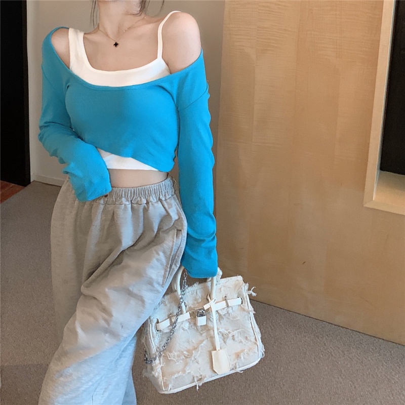 Áo Thun Dài Tay Thiết Kế Mỏng Quyến Rũ Thời Trang