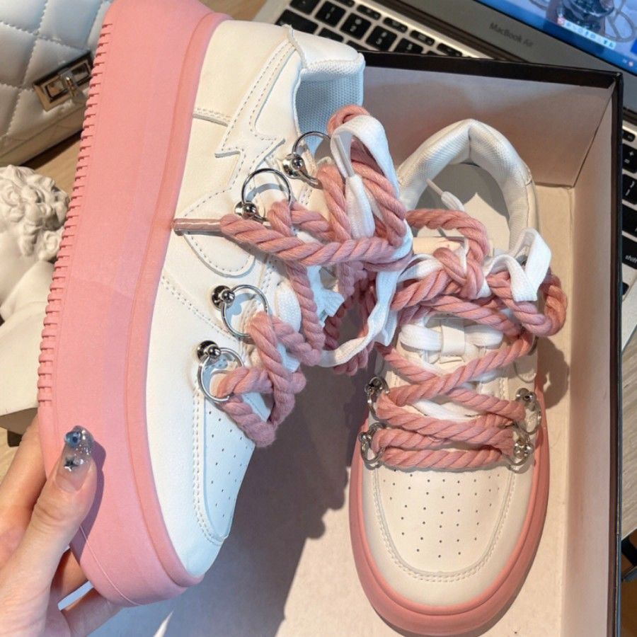 Dịu Dàng ra ngoài!Đôi giày Sneaker trực tiếp đưa tôi trở về Tám năm!Giày Bata Có Dây BuộC Cho Nữ