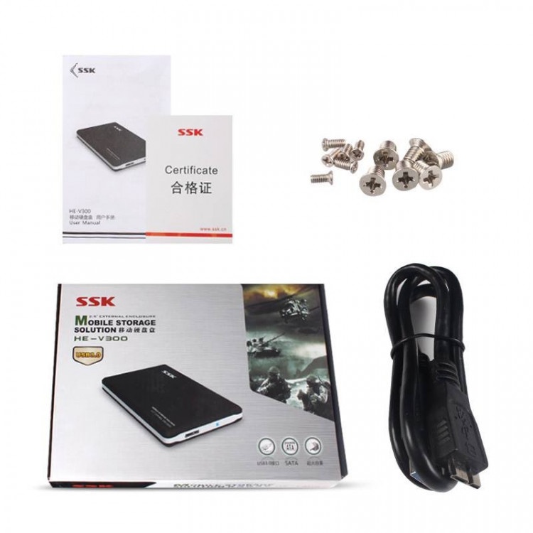 Hộp đựng ổ cứng HDD Box 3.0 SSK HE-V300 2.5inch - Box đựng ổ cứng - Hộp bảo vệ ổ cứng