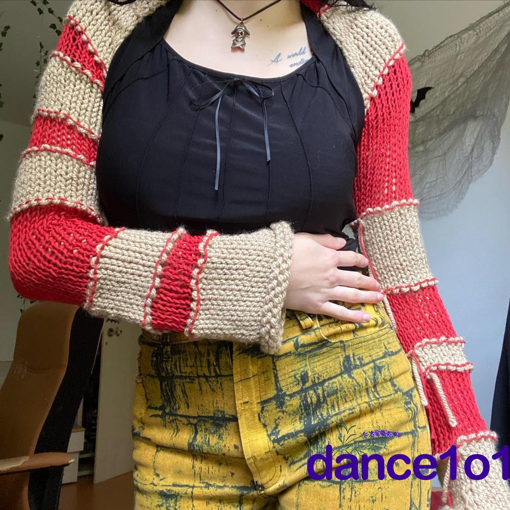 Áo Dệt Kim Tay Dài Cổ Tròn Thời Trang Xuân Hè Cho Nữ (1O1 Tuổi)