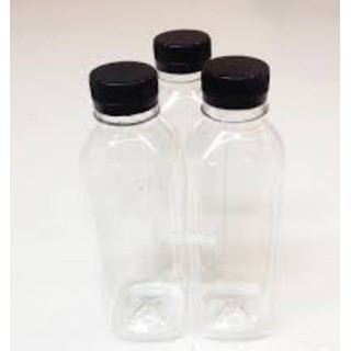 Combo 50 chai nhựa chai trà sữa, chai vuông 330ml