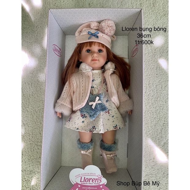 Búp bê Tây Ban Nha Spain hiệu LLOREN, búp bê em bé 36-40 cm.