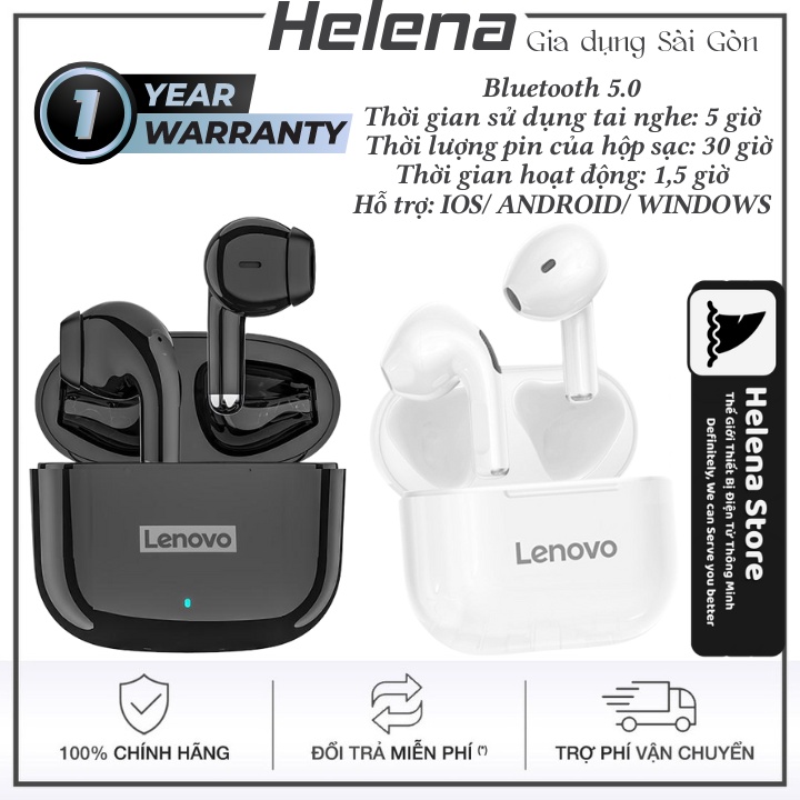 Tai nghe bluetooth Lenovo LP40 Pro,tai nghe không dây Bluetooth 5.1 chất lượng âm thanh trầm tuyệt vời tích hợp micro