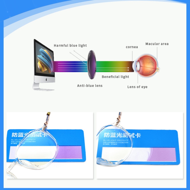 Mắt kính gọng tròn chống tia bức xạ thời trang phong cách Hàn Quốc