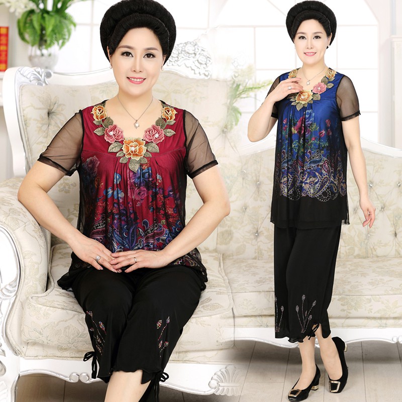 Set đồ bộ trung niên thun lạnh sang trọng