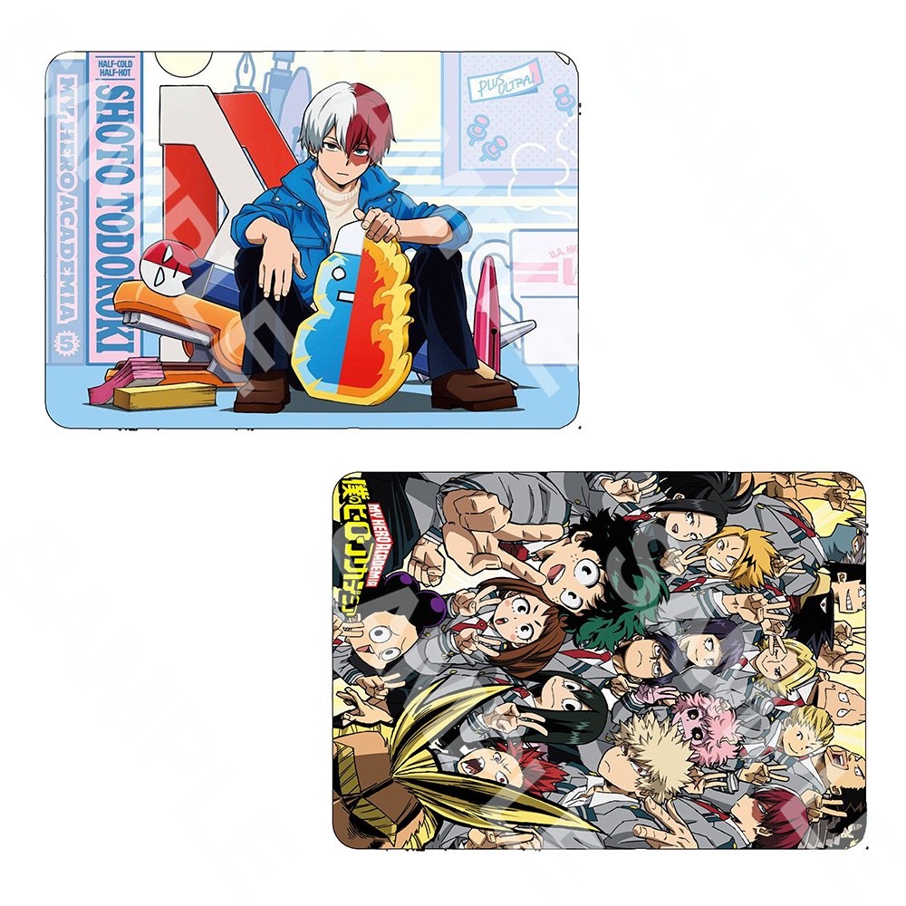 (1 tấm) Ảnh card bo góc in hình BOKU NO HERO ACADEMIA ver BACK TO SCHOOL Học Viện Anh Hùng thẻ bo viền 5*8cm