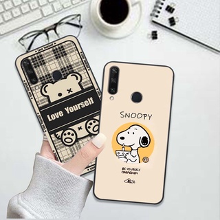 Ốp lưng điện thoại huawei y6p / y6p 2020 in hình gấu bearbrick, snoopy