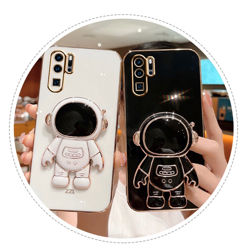 Ốp điện thoại Koosuk bằng silicon mềm có giá đỡ hình phi hành gia dành cho Samsung Galaxy Note 10 Plus 20 Ultra