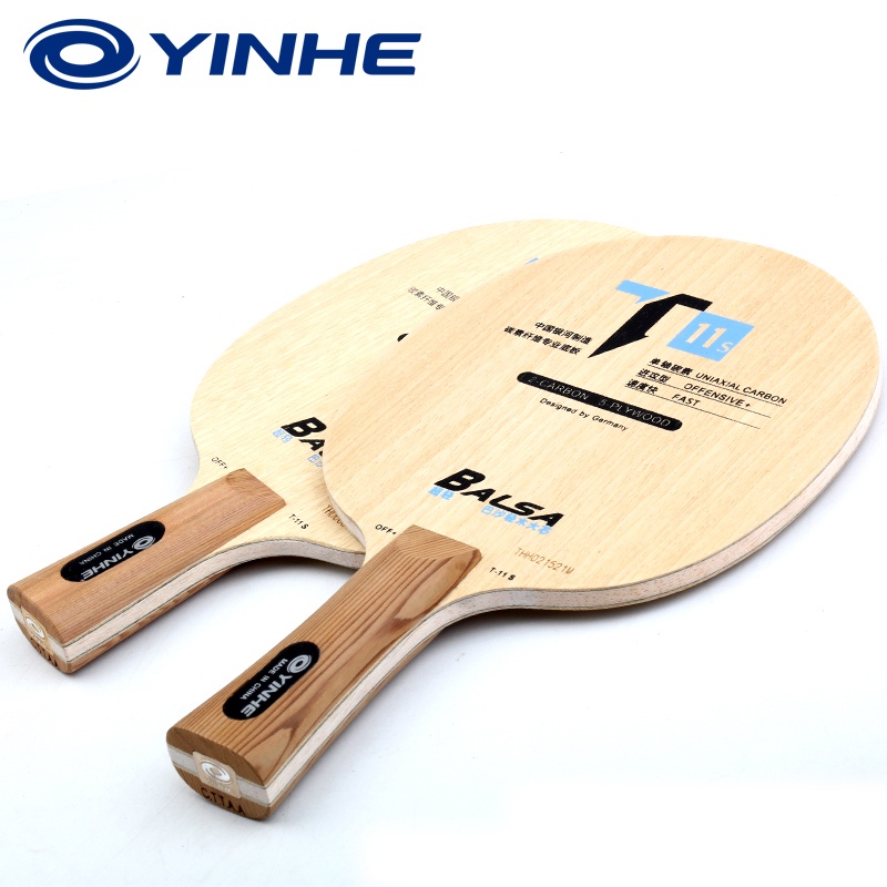 Vợt Đánh Bóng Bàn Yinhe T-11s Lưỡi 5 Gỗ 2 Carbon Kèm Đĩa Vòng Đệm