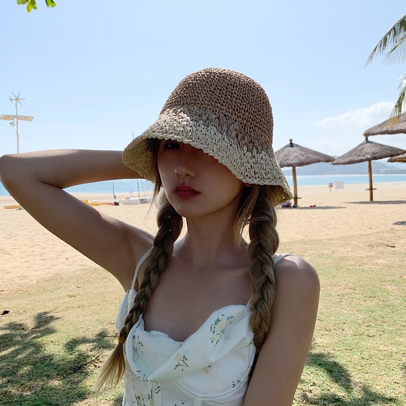 Mũ Cói Rộng Vành Nhiều Màu Sắc Đa Dạng Thời Trang Đi Biển Mùa Hè Cho Nữ