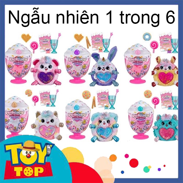 Đồ chơi quả trứng kỳ lân random dạng cốc kem ngọt ngào Rainbocorns Sweet Shake Surprise chính hãng Zuru