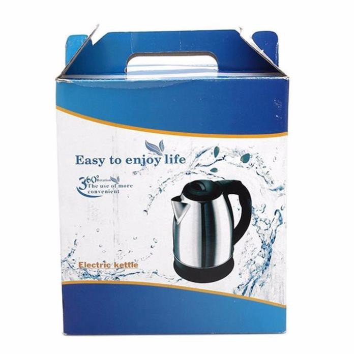 Ấm Siêu Tốc Inox loại lớn 1L8- Ấm Siêu Tốc 1.8L Electric Kettle