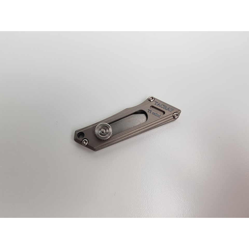 TACRAY - Dụng cụ rọc giấy mini đeo chìa khóa Titanium - Màu xám
