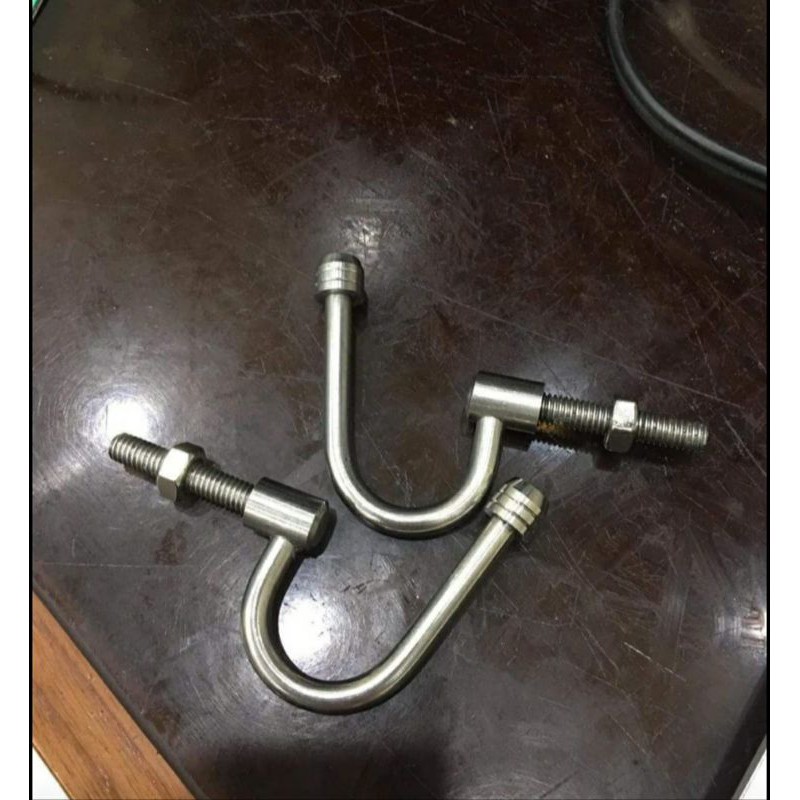 Cặp móc inox treo đồ baga xe máy