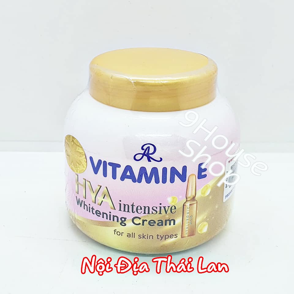 01 Hủ Kem Dưỡng Trắng Chăm Sóc Da Chuyên Sâu AR VITAMIN E HYA Intensive Whitening Cream Thái Lan 200gram