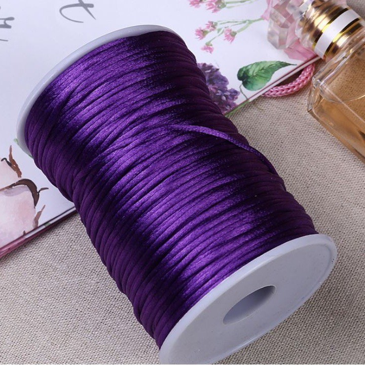 Cuộn 100m Dây Tim size 2.5mm Làm Vòng Tay Handmade có đủ màu