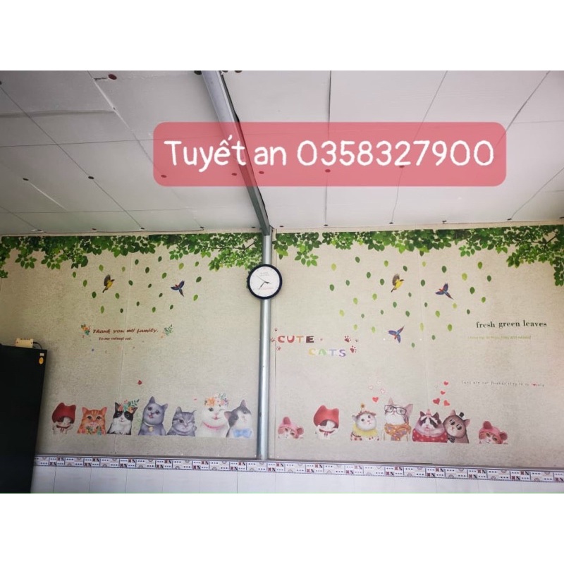 Decal Dán Tường TÁN HOA LÁ