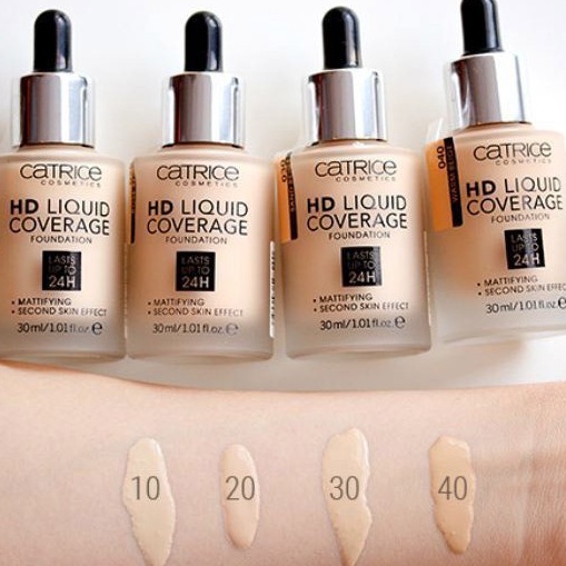 Kem nền catrice hd liquid coverage last up to 24h 30ml