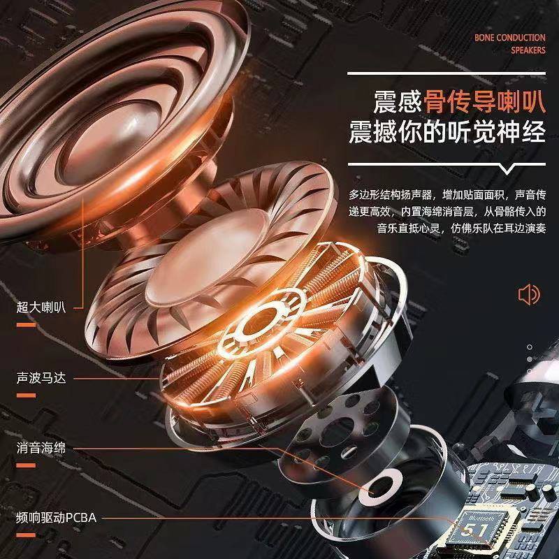 Tai nghe Bluetooth Mới 2021 Tập thể dục gắn tai để ngăn ngừa tai nghe 5.1 Học sinh nghiên cứu màu đen | BigBuy360 - bigbuy360.vn