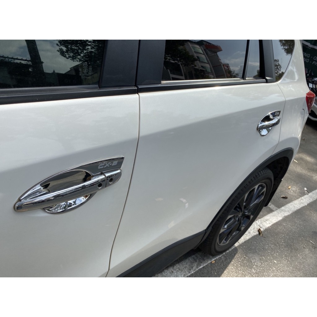 Bộ ốp tay, hõm cửa Mazda CX5  2018-2021 Nhựa ABS mạ crom