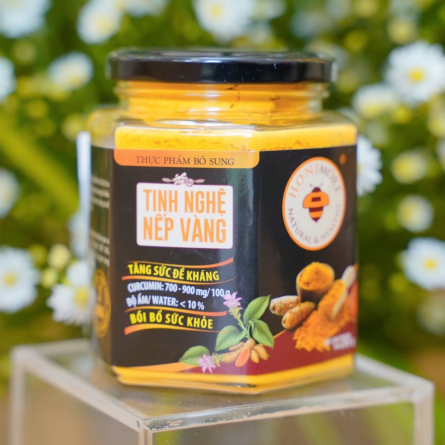 Combo 3 hũ Tinh nghệ nếp vàng Honimore 200g/hũ tặng 1 hũ cùng loại