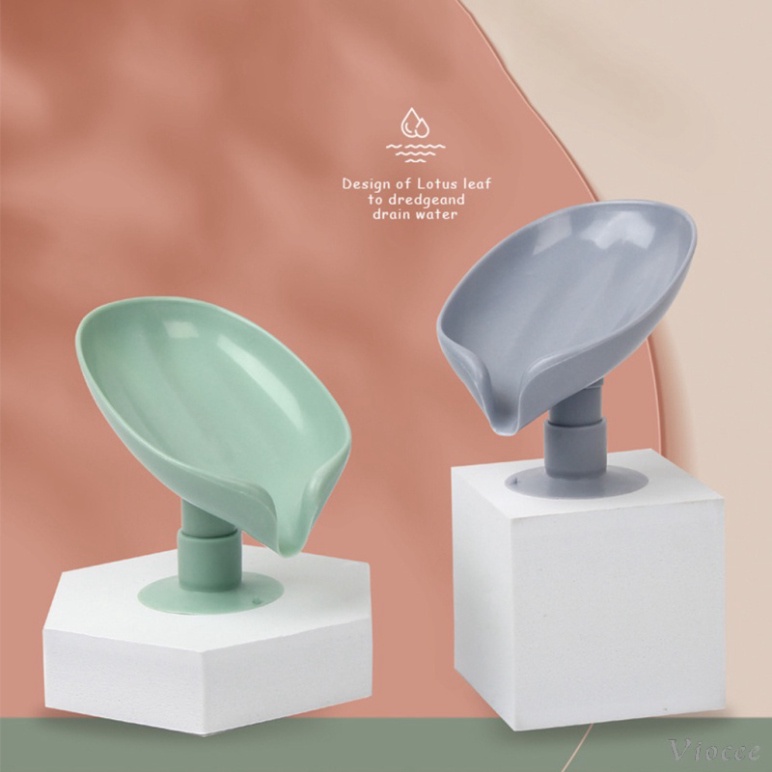 Giá Đỡ Xà Phòng Hình Chiếc Lá Bằng Nhựa Có Giác Hút Tiện Dụng Cho Bồn Rửa Chén- Kanta Store