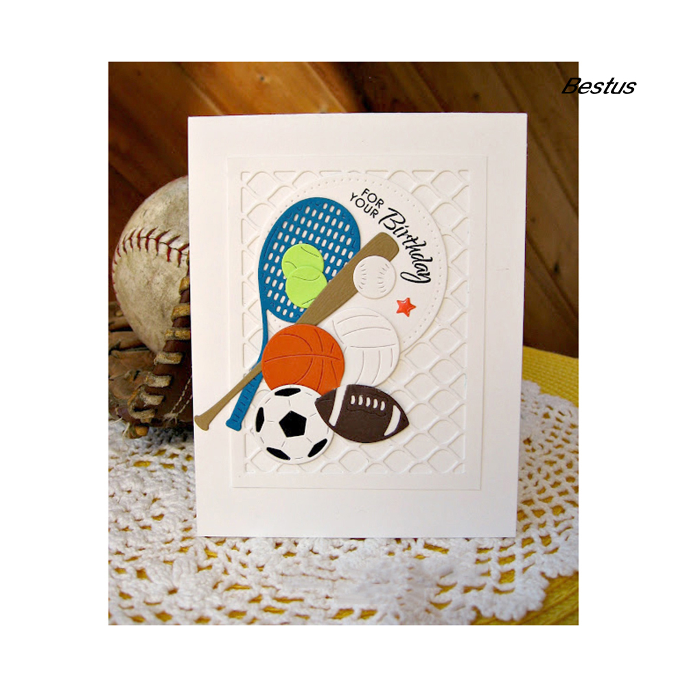 【BEST❀】Sports Ball Metal Cutting Dies DIY Scrapbook Paper Cards Decor Punch Stencil