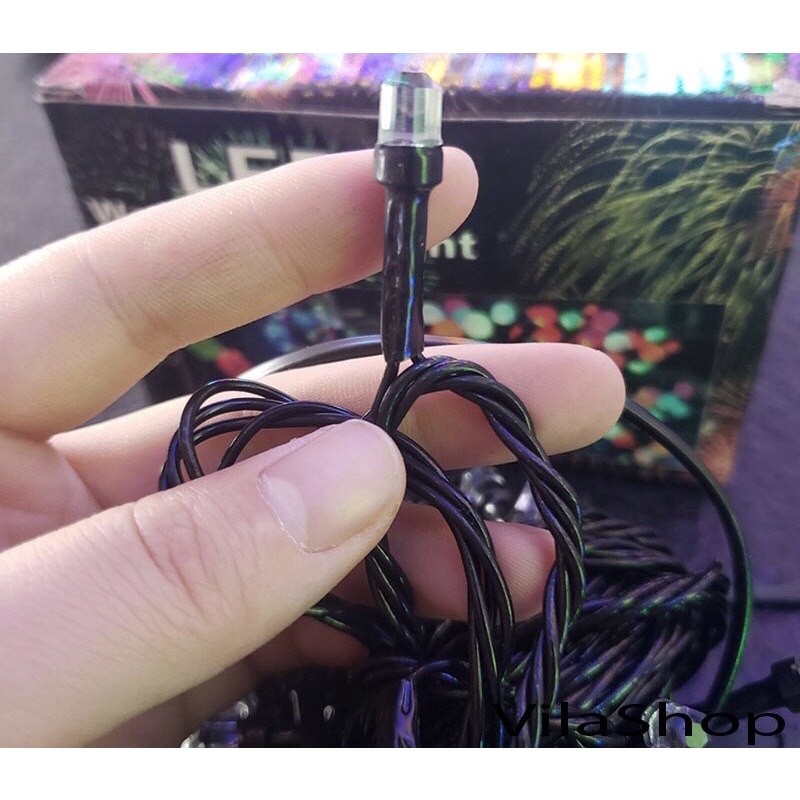 Dây đèn nháy thả mành ,Đèn led sợi mành buông 2m5 chống nước bóng nhiều màu trang trí nhà cửa