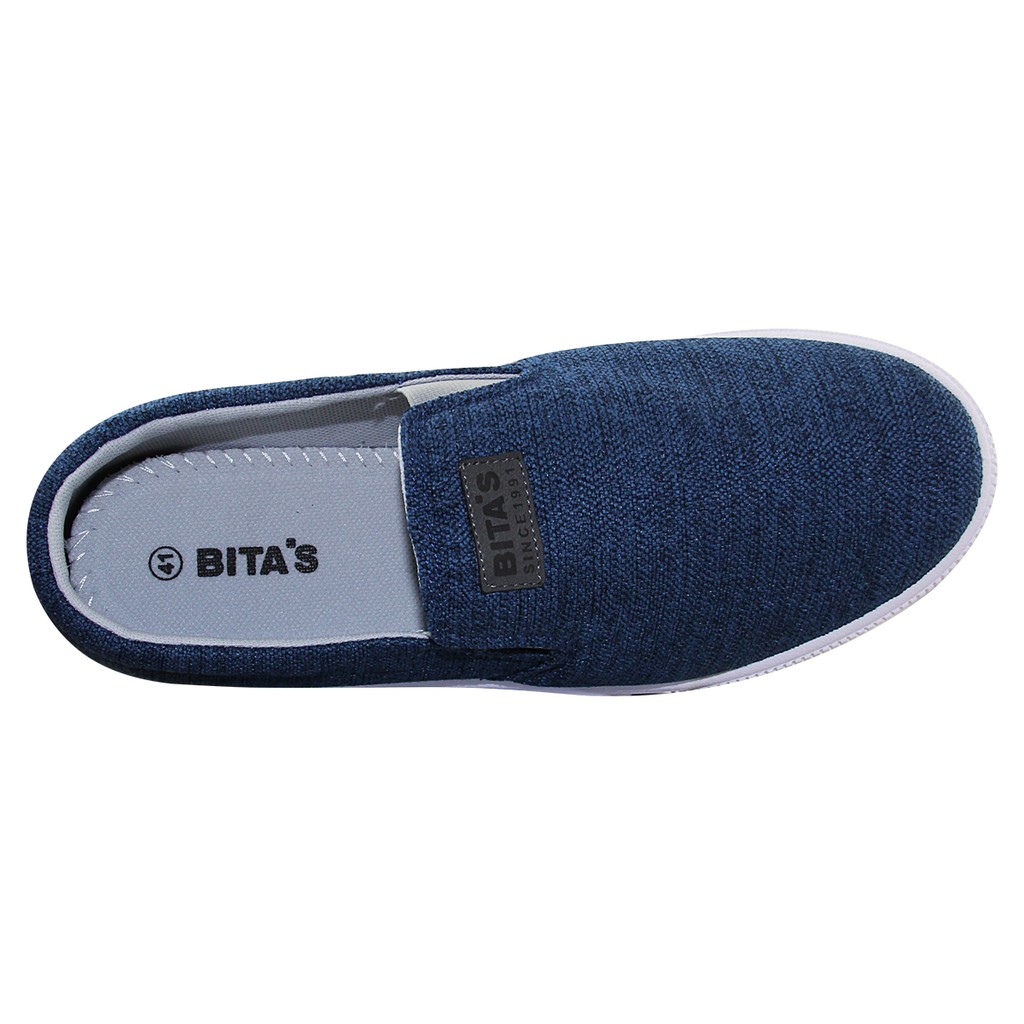 GIÀY LƯỜI THỂ THAO BATA NAM BITA'S GVM.58 (XÁM ĐEN + XANH DƯƠNG) - BITAS | BigBuy360 - bigbuy360.vn