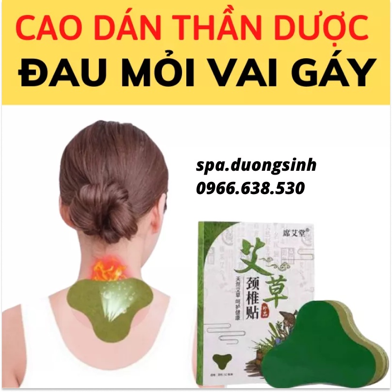 Miếng Dán Ngải Cứu Gói 12 Miếng Giảm Đau Cổ Vai Gáy Spa Dưỡng Sinh