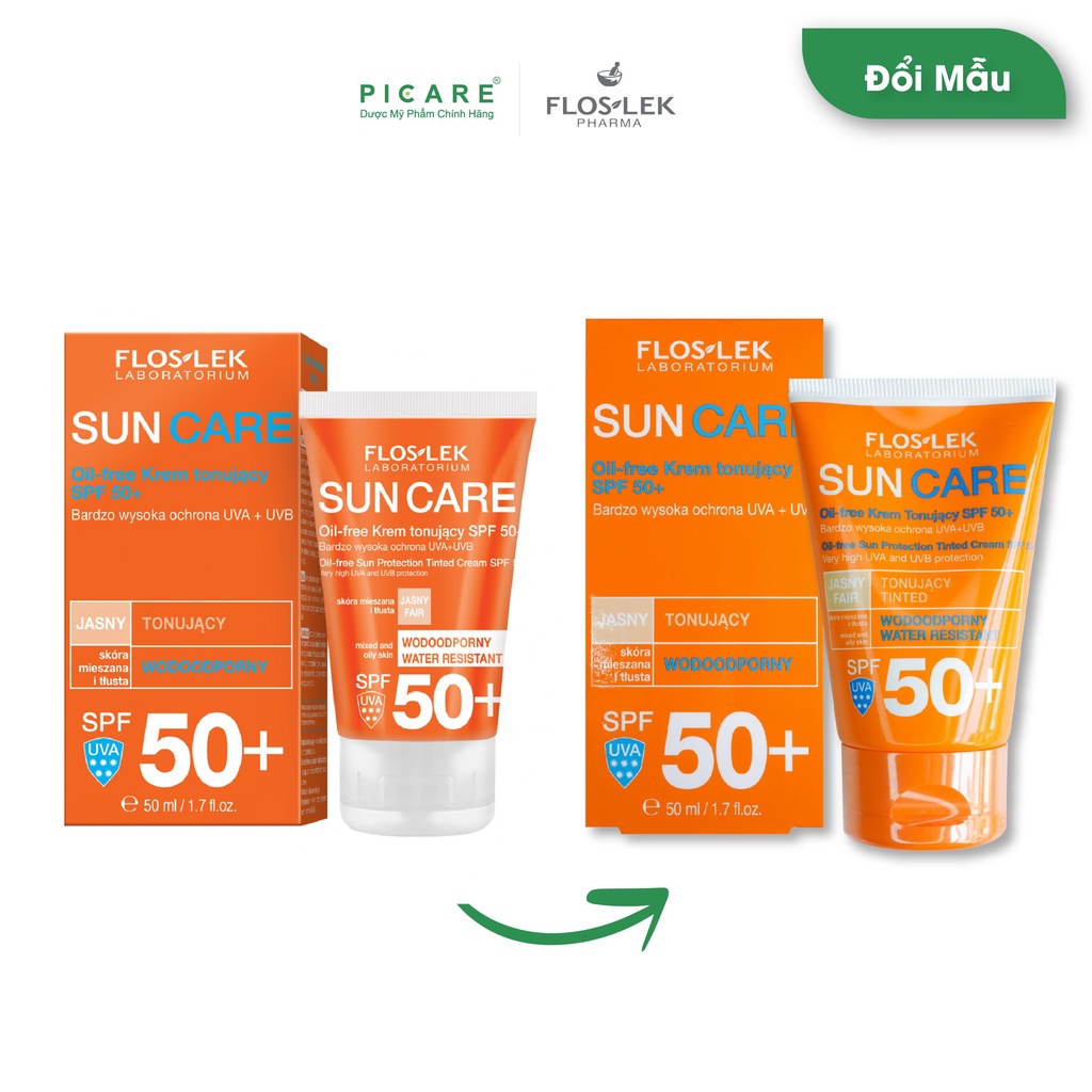 {CHÍNH HÃNG} Kem chống nắng kiềm dầu Floslek SPF50+ 50ml