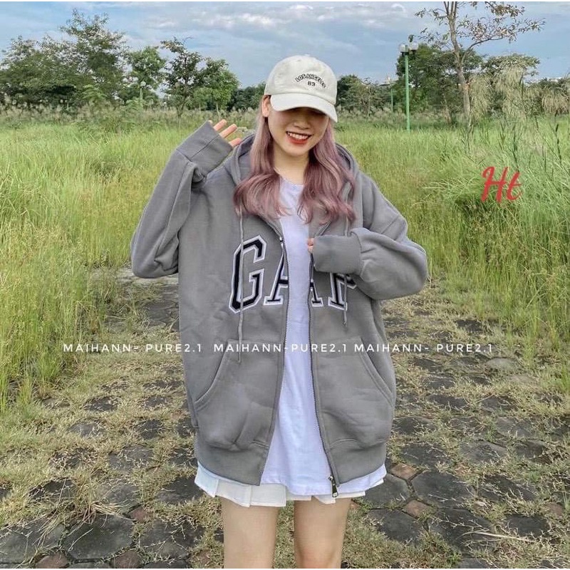 Áo khoá nỉ cotton GẶP HT12