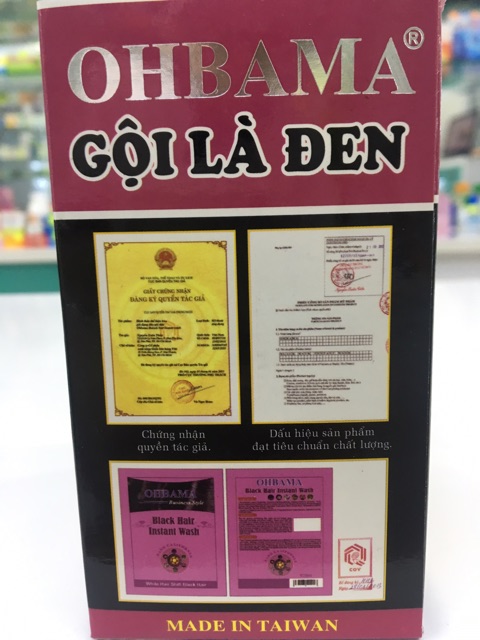 Gội là đen OHBAMA ( gói) -Amipharma