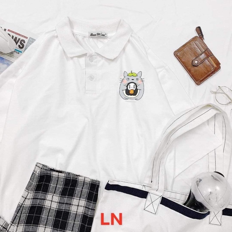 Áo polo hoạt hình mèo vô diên LN11