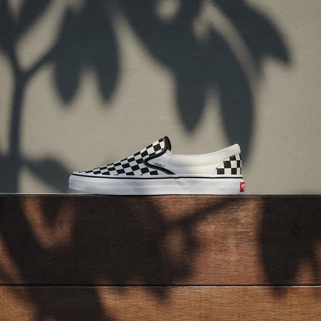 Giày Vans Chính Hãng Slip On Classic Black White
