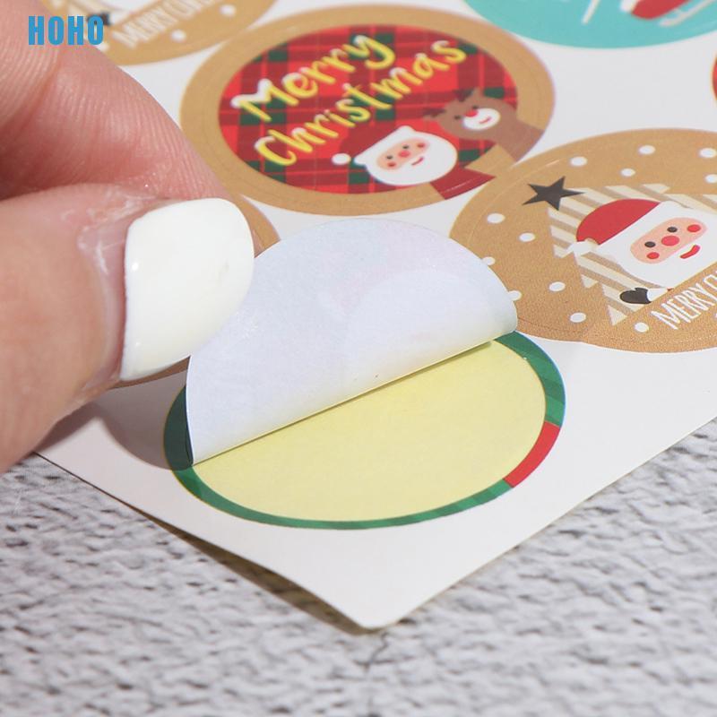 Set 120 Miếng Dán Trang Trí Hộp Quà Giáng Sinh Dễ Thương