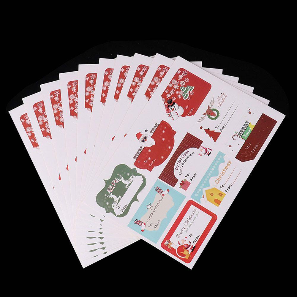 Set 120 Miếng Dán Hình Tròn Tự Dính Trang Trí Hộp Kẹo
