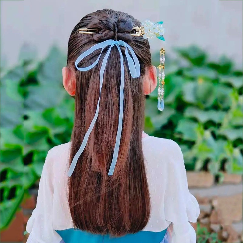 Trâm Cài Tóc Hình Chữ U Phong Cách Vintage Thanh Lịch