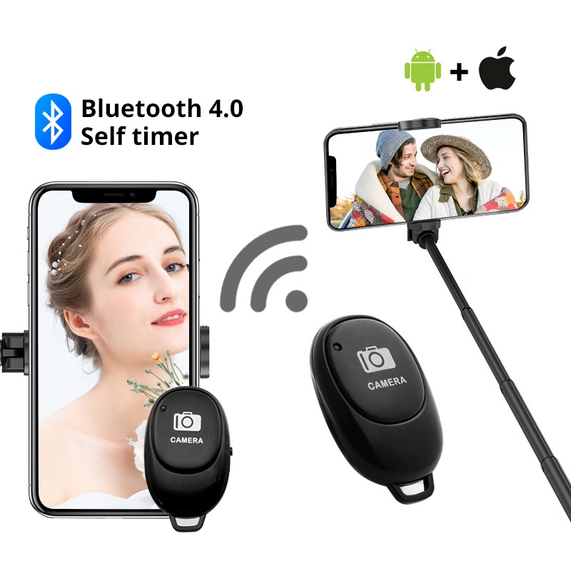 HdoorLink Universal Wireless Mini Bluetooth 4.0 Selfie Remote Android IOS Mobile Phone Camera Shutter Stick Adapter