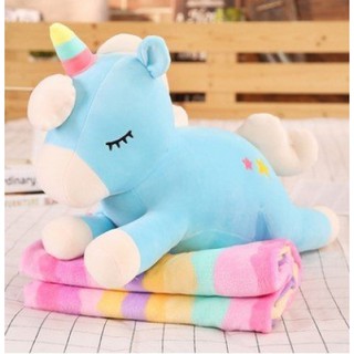 Gối Mền 3 Trong 1 Gấu Bông Kỳ Lân Dài 60cm