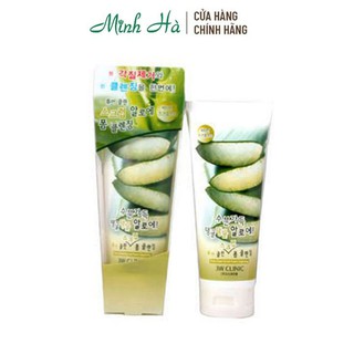 Sữa rửa mặt tẩy da chết tinh chất lô hội 3W Clinic Pure Clean Aloe 180ml