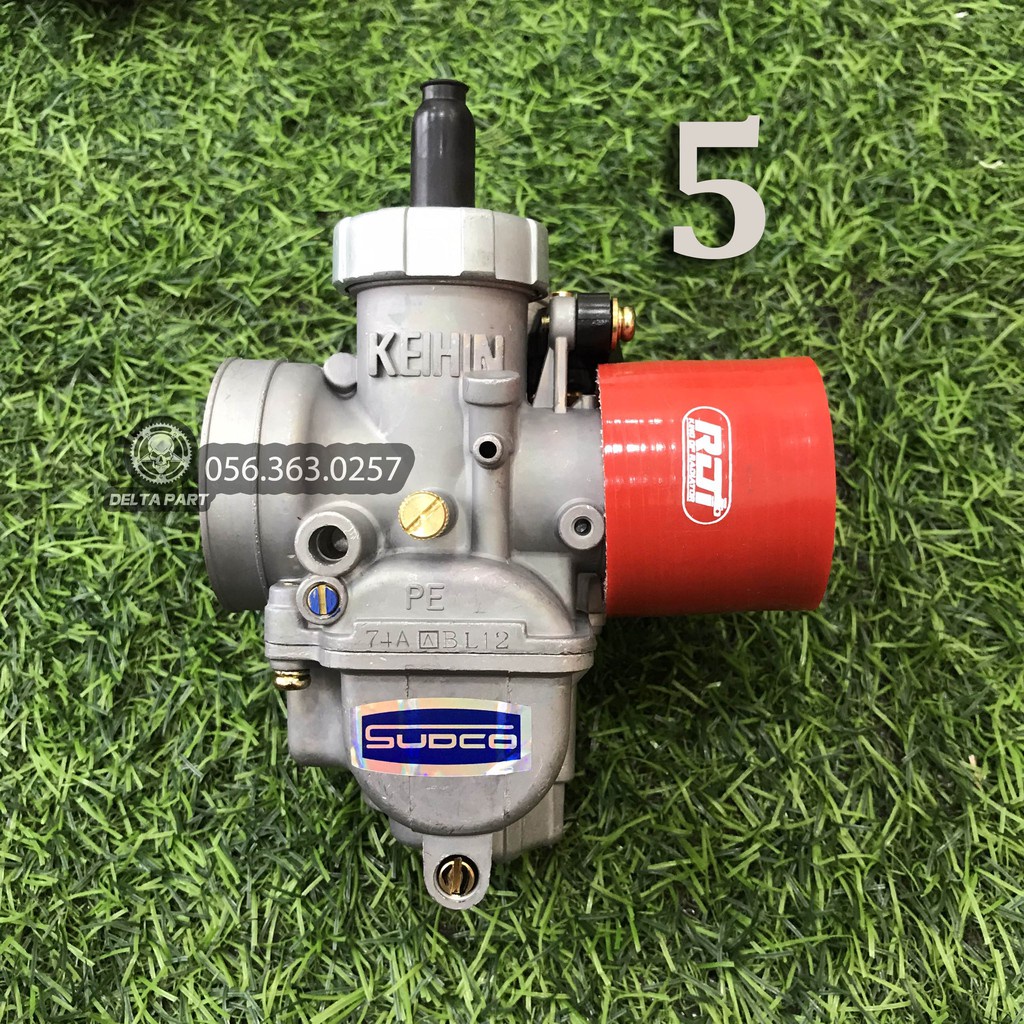 Bình xăng con LS thái SUDCO 135cc trái ga 28 ly họng 26 ly, NoVa gắn Wave Dream Exciter 135...